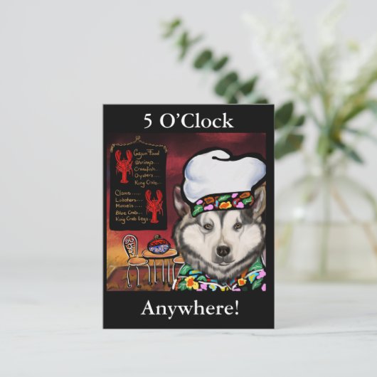 Alaskan Malamute               Briefkaart (Staand voorkant)