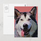 Alaskan Malamute Briefkaart (Voorkant / Achterkant)