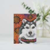 ALASKAN MALAMUTE BRIEFKAART (Staand voorkant)