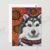 ALASKAN MALAMUTE BRIEFKAART (Voorkant / Achterkant)