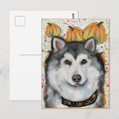 Alaskan Malamute Briefkaart (Voorkant / Achterkant)