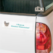 Alaskan Malamute Bumpersticker (Op Truck)
