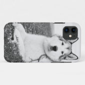 alaskan-malamute bw.png Case-Mate iPhone case (Achterkant (horizontaal))