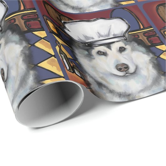 Alaskan Malamute Cadeaupapier (Rol Hoek)