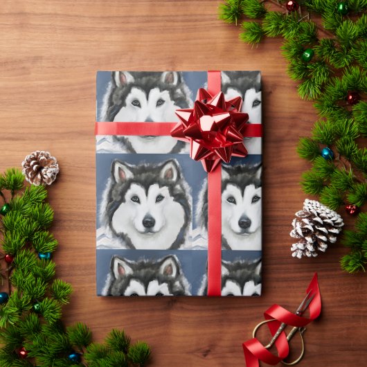 Alaskan Malamute Cadeaupapier (Feestdagen Geschenken)