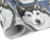 Alaskan Malamute Cadeaupapier (Rol Hoek)
