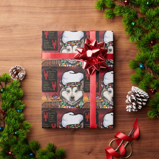 Alaskan Malamute Cadeaupapier (Feestdagen Geschenken)