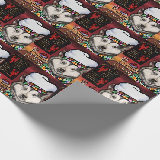 Alaskan Malamute Cadeaupapier (Hoek)