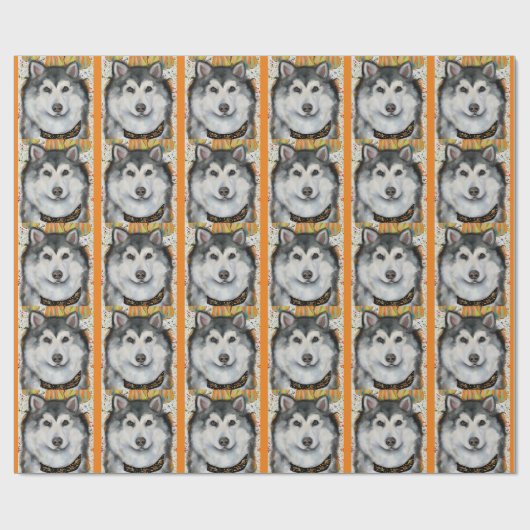 Alaskan Malamute Cadeaupapier (Vlak)