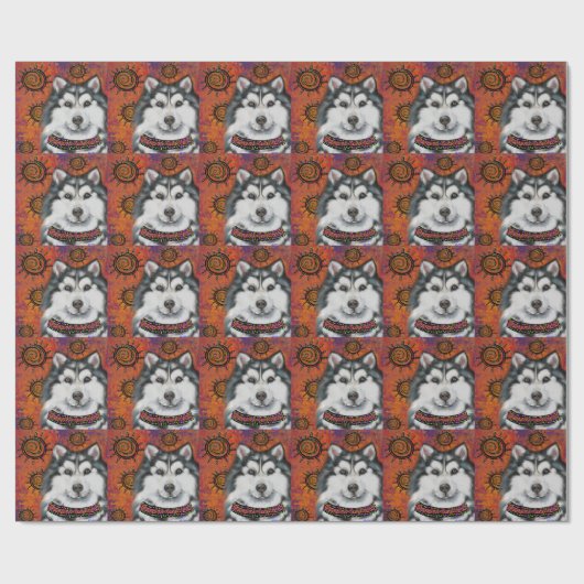 ALASKAN MALAMUTE CADEAUPAPIER (Vlak)