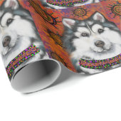 ALASKAN MALAMUTE CADEAUPAPIER (Rol Hoek)
