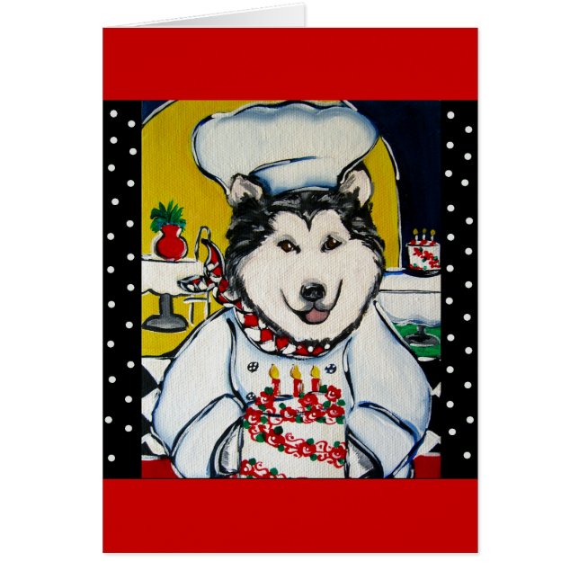 Alaskan Malamute Chef (Voorkant)