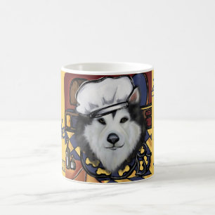Alaskan Malamute Chef Koffiemok