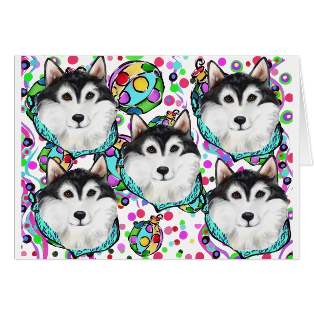 ALASKAN MALAMUTE CHRISTMAS (Voorkant Horizontaal)