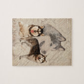 Alaskan Malamute Collage op Word Pattern Legpuzzel (Horizontaal)
