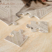 Alaskan Malamute Collage op Word Pattern Legpuzzel (Zijkant)
