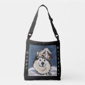 Alaskan Malamute Crossbody Tas (Voorkant)