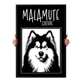 Alaskan Malamute Cultuur Edgy Pop Art Poster
