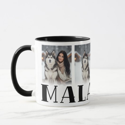 Alaskan Malamute Custom Photo Dog Lovers Mok (Links)