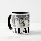 Alaskan Malamute Custom Photo Dog Lovers Mok (Voorkant links)