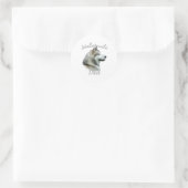 Alaskan Malamute Dad 2 Ronde Sticker (Tas)