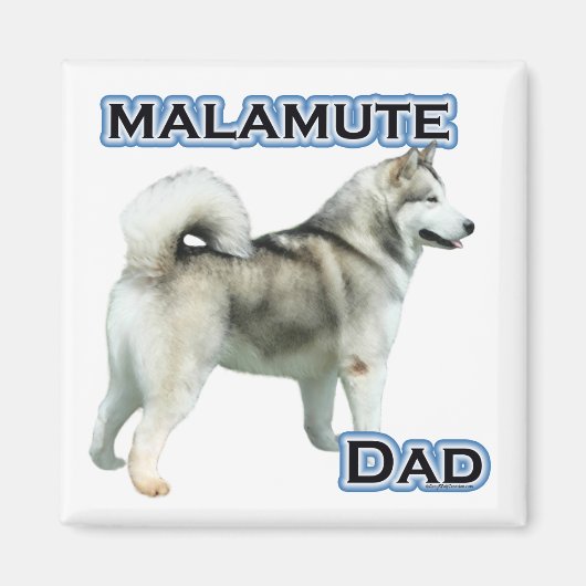 Alaskan Malamute Dad 4 - Magneet (Voorkant)