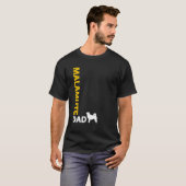 Alaskan Malamute Dad T-shirt (Voorkant volledig)
