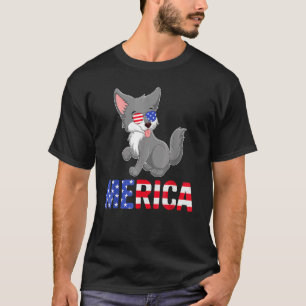 Alaskan Malamute Dog 4 juli Merica - zonnebril T-shirt
