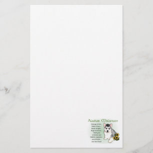Alaskan Malamute Dog Art Briefpapier