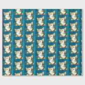 Alaskan Malamute Dog Art Cadeaupapier (Vlak)