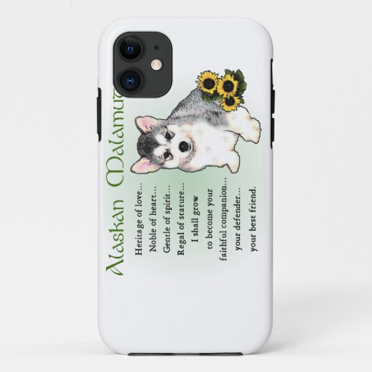 Alaskan Malamute Dog Art Case-Mate iPhone Case (Achterkant)