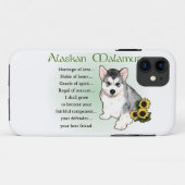 Alaskan Malamute Dog Art Case-Mate iPhone Case (Achterkant (horizontaal))