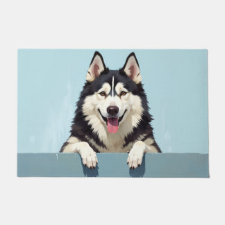 Alaskan Malamute Dog Art Deurmat