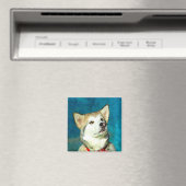 Alaskan Malamute Dog Art Magneet (Insitu (Vaatwasser))