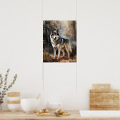 Alaskan Malamute Dog Art Print Poster (Keuken)