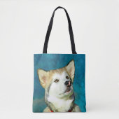 Alaskan Malamute Dog Art Tote Bag (Voorkant)