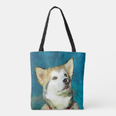 Alaskan Malamute Dog Art Tote Bag (Achterkant)