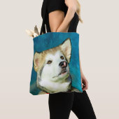 Alaskan Malamute Dog Art Tote Bag (Dichtbij)