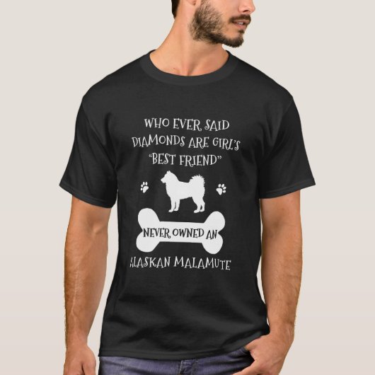 Alaskan Malamute Dog Best Friend T-shirt (Voorkant)