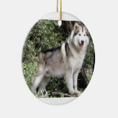 Alaskan Malamute Dog Keramisch Ornament (Rechts)