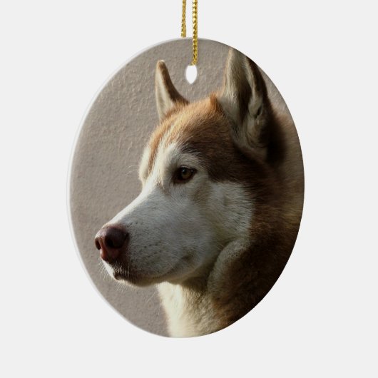 Alaskan Malamute Dog Keramisch Ornament (Rechts)