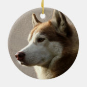 Alaskan Malamute Dog Keramisch Ornament (Achterkant)