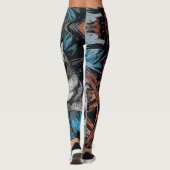 Alaskan Malamute Dog Leggings (Achterkant)