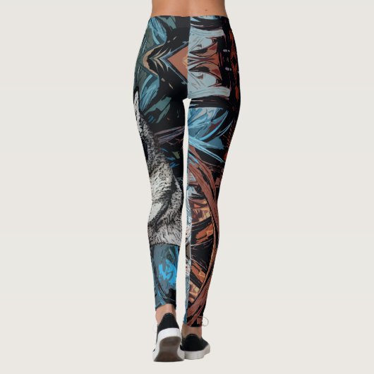 Alaskan Malamute Dog Leggings (Achterkant)
