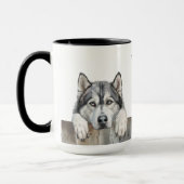 Alaskan Malamute Dog Mok (Links)