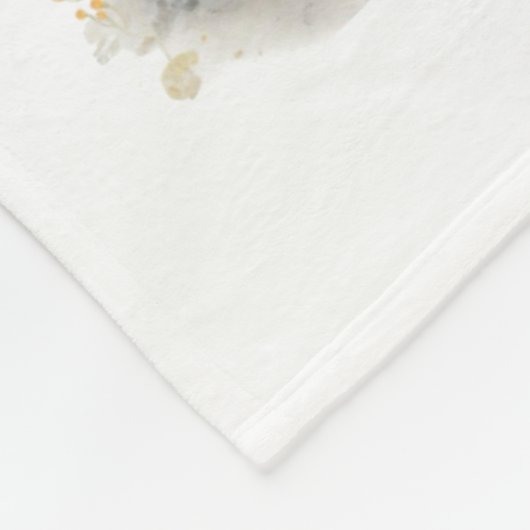 Alaskan Malamute Dog Mom Floral Fleece Deken (Hoek)