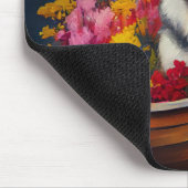 Alaskan Malamute Dog op Paddle: Een Schilderachtig Muismat (Hoek)