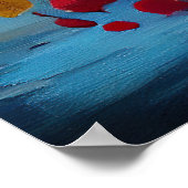 Alaskan Malamute Dog op Paddle: Een Schilderachtig Poster (Hoek)