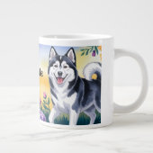 Alaskan Malamute Dog Owner Gift Grote Koffiekop (Rechts)
