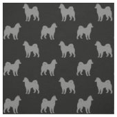 Alaskan Malamute Dog Silhouetten Patroon Stof (Swatch)